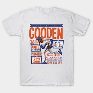 Dwight Gooden New York M Stats T-Shirt